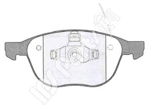 IPS PARTS ibd1366 -  Комплект тормозных колодок, дисковый тормоз
